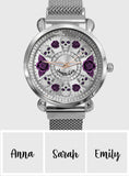 Skull And Roses - Personalized Skull Women Hand Watch