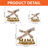 Mama Holding Hands With Love - Personalized Mother Custom Shaped Acrylic Plaque