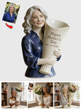 Flower Bouquet Vase - Mother's Day Gift - Personalized Mother Acrylic Flower Vase
