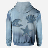 Denim Sea Life - Personalized Sea Lover All Over Shirt