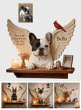 You Left Paw Prints On Our Hearts - Personalized Dog Wooden Floating Shelf