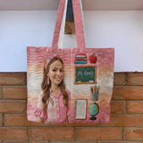 Best Teacher Ever - Personalized Teacher Quilted Tote Bag