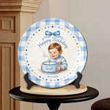 Beautiful Birthday Gift - Personalized Birthday Ceramic Round Plate