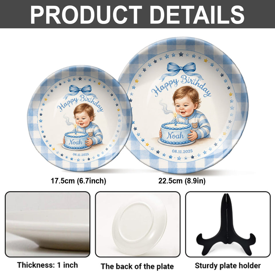 Beautiful Birthday Gift - Personalized Birthday Ceramic Round Plate