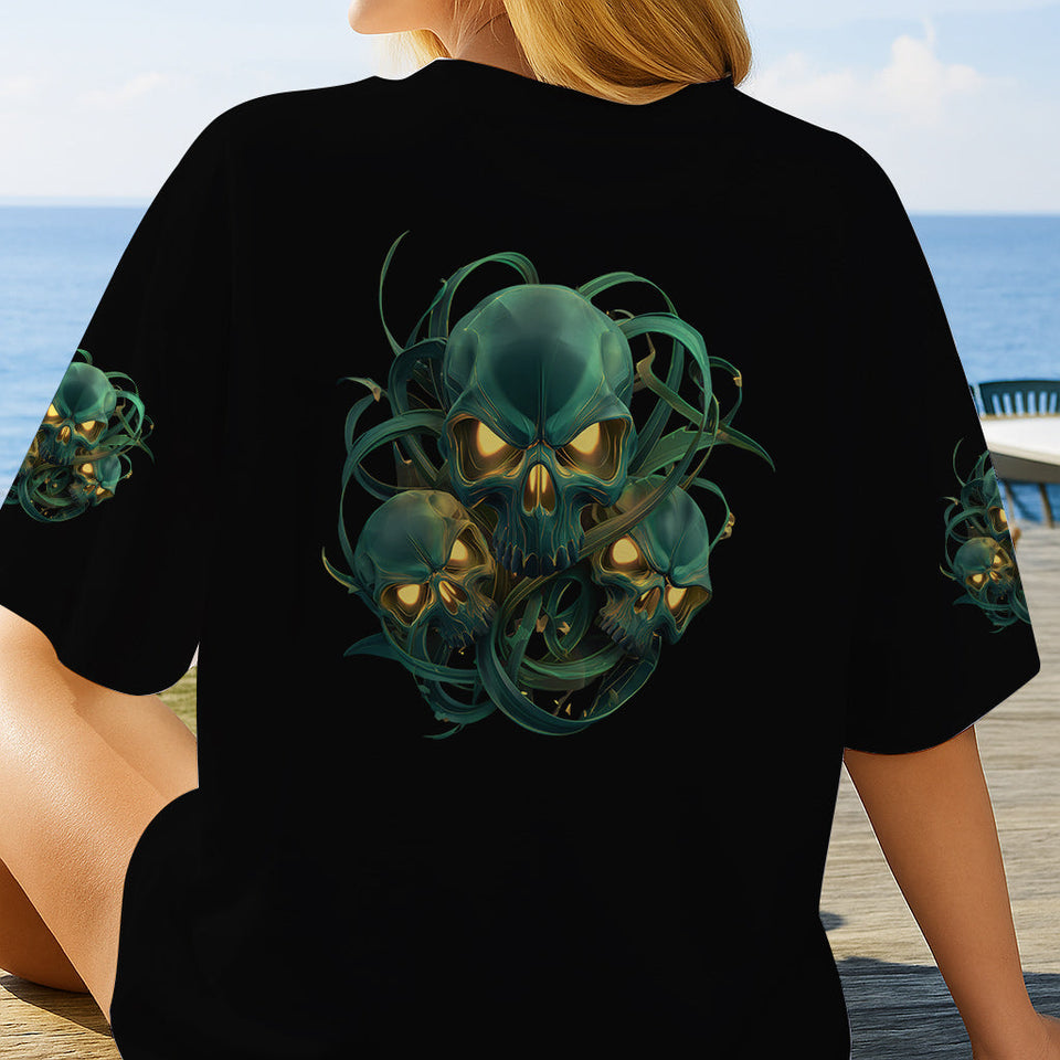 My Demon Out To Play - Personalized Skull All Over Shirt