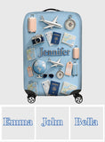 Just A Girl Who Loves Travveling - Personalized Travelling Luggage Cover