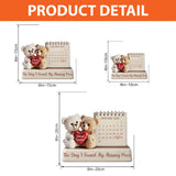 The Day I Found My Missing Piece - Personalized Couple Custom Shaped Acrylic Plaque