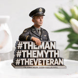 Veteran Tribute - Personalized Veteran Custom Shaped Acrylic Plaque