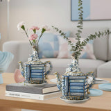 Book & Tea Loving Girl - Personalized Book Custom Shape Acrylic Flower Vase