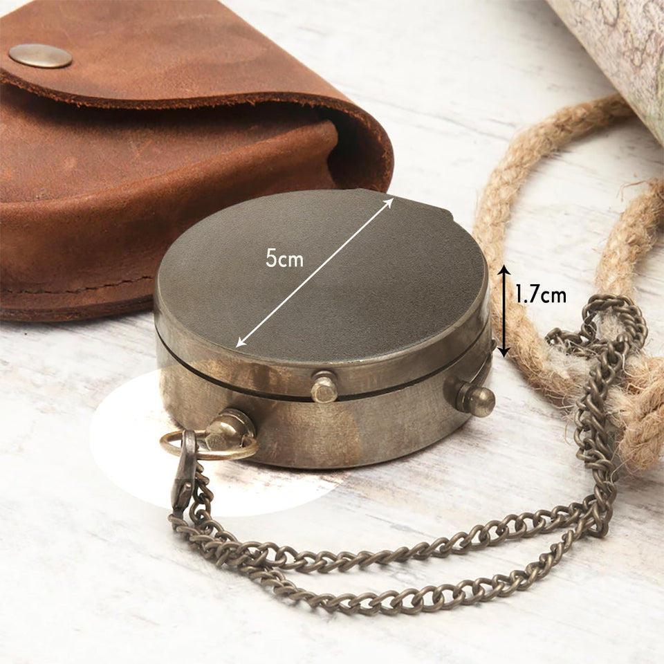 Find Your Way Back To Me - Personalized Biker Compass