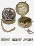Find Your Way Back To Me - Personalized Biker Compass