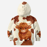 Cute Highland Cow - Personalized Highland Cow Hoodie and Leggings