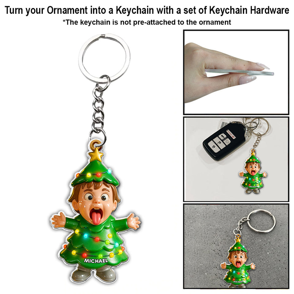 Merry Christmas - Personalized Kid Ornament