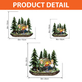 Camping Partners For Life - Personalized Camping Custom Shaped Acrylic Plaque