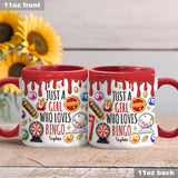 Just A Girl Who Loves Bingo - Personalized Bingo Player Accent Mug