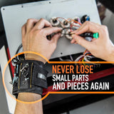 Magnetic Wristband For Holding Screws Nails And Drill Bits