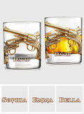 I like Whiskey And Guns And Maybe 3 People - Personalized Whisky Whiskey Glass