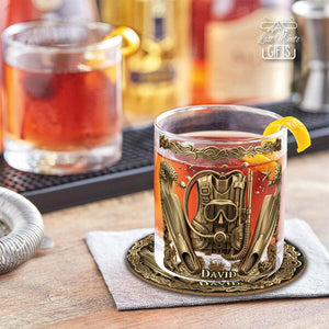 Scuba Diving Life - Personalized Scuba Diving Whiskey Glass