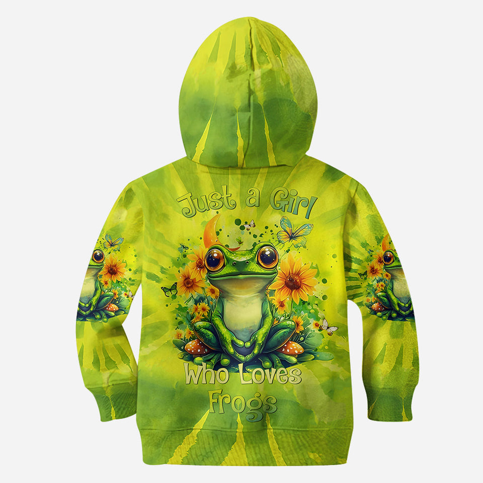 Just A Girl Who Love Frogs - Personalized Frog Hoodie and Leggings