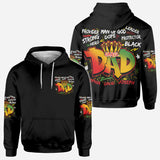Strong Dope Hero Dad - Personalized African American All Over Shirt