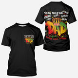 Strong Dope Hero Dad - Personalized African American All Over Shirt