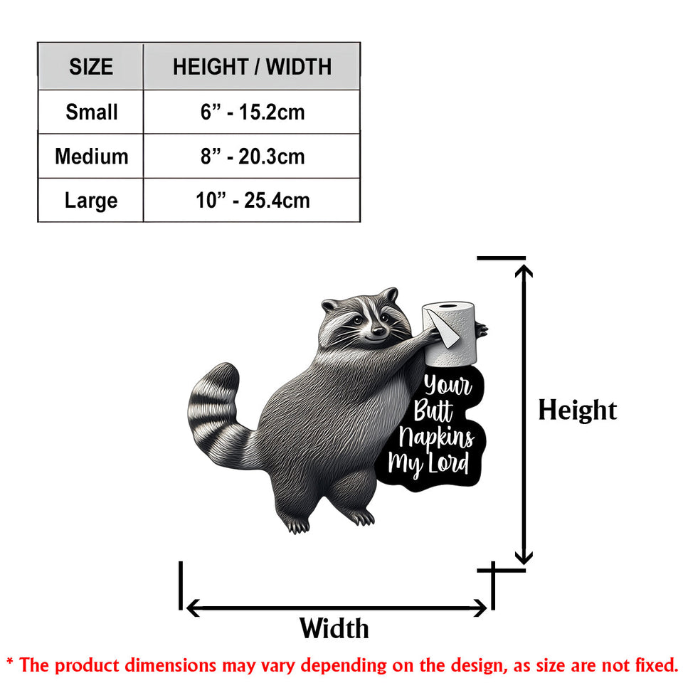 Funny Decoration - Personalized Raccoon Toilet Paper Holder Rack