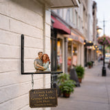 A Lovely Lady & A Grumpy Old Man Live Here - Personalized Couple Wooden Wall Mount Sign
