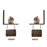 A Lovely Lady & A Grumpy Old Man Live Here - Personalized Couple Wooden Wall Mount Sign