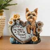 You Left Paw Prints On Our Hearts - Personalized Dog Custom Shaped Acrylic Plaque
