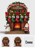 Merry Christmas - Personalized Family Custom Shaped Acrylic Plaque