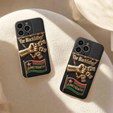 The Blackfather - Personalized Father 3D Embossed Leather Phone Case