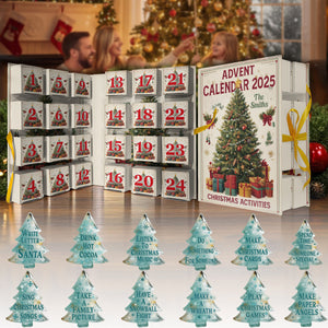 Christmas Activities - Personalized Family Folded Advent Calendar With Ornaments