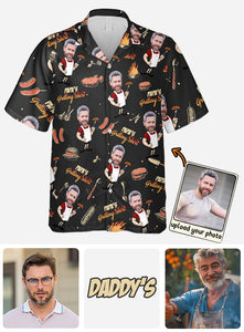 Papa's Grilling Shirt - Personalized Father Hawaiian Shirt