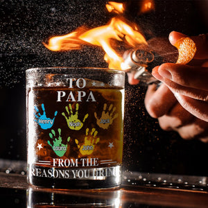Reason To Drink - Personalized Father Whiskey Glass