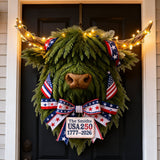 USA 250 Celebration - Personalized Highland Cow LED Light Acrylic Sign