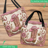 Boots & Hat - Personalized Cowgirl Tote Bag