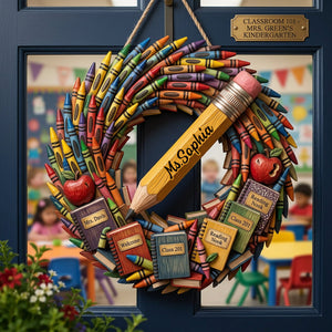 Welcome To My Class - Personalized Teacher Custom Shaped Wood Sign