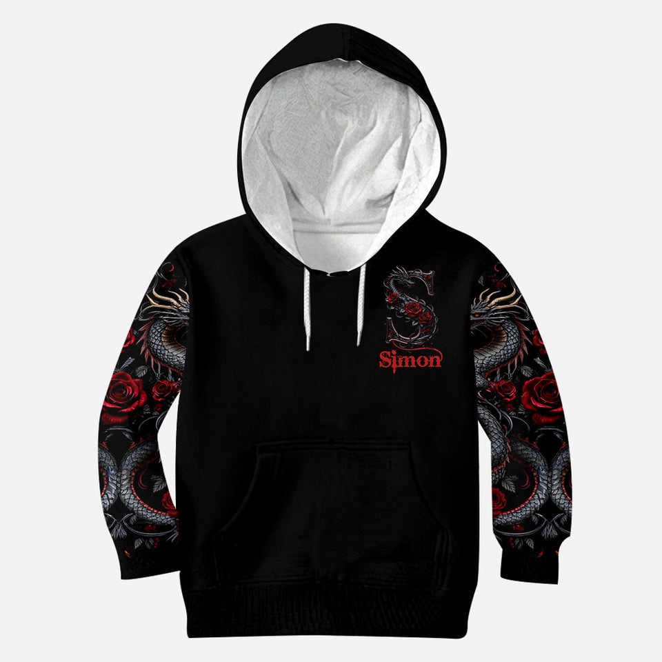 Dragon And Roses - Personalized Dragon All Over Shirt