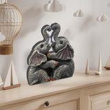 Elephant Anniversary Gifts - Personalized Couple Custom Shaped Wood Plaque