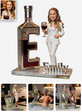 Any Alcohol, Wine, Cocktail Martini, Beer,... - Personalized Wine Custom Shaped Acrylic Plaque