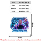 Gamer Room Decoration - Personalized Video Game LED Light Acrylic Sign