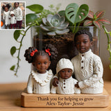 Thank You For Helping Me Grow - Personalized Kid Acrylic Pot