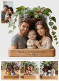 Thank You For Helping Me Grow - Personalized Kid Acrylic Pot