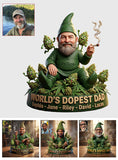 World's Dopest Dad - Personalized Weed Custom Shaped Acrylic Plaque