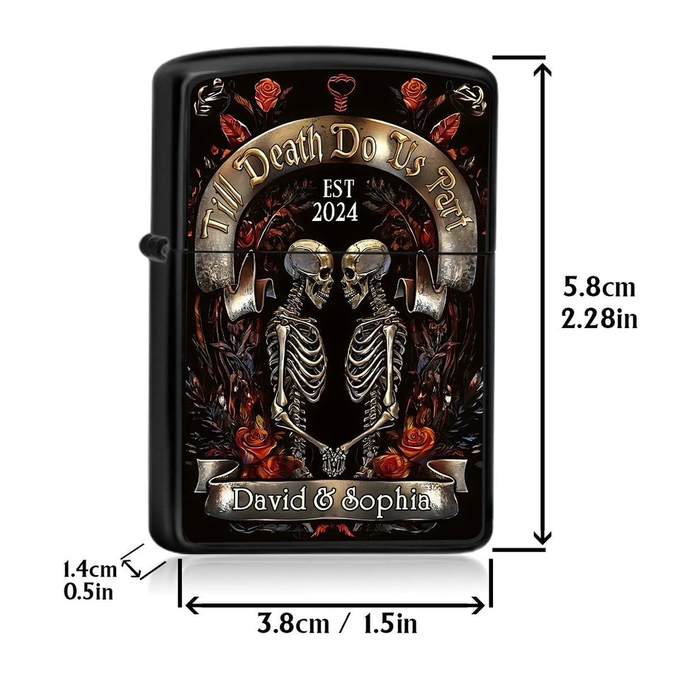 Till Death Do Us Part - Personalized Couple Lighter