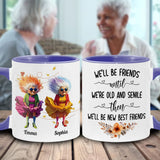 Old Friends - Personalized Best Friend Accent Mug