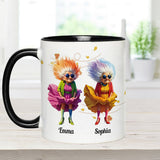 Old Friends - Personalized Best Friend Accent Mug