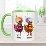 Old Friends - Personalized Best Friend Accent Mug