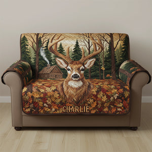 Strong Deer - Personalized Hunting Sofa/Couch Cover