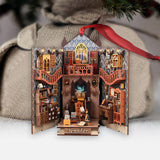 Mystery Reading Room - Personalized Book Ornament